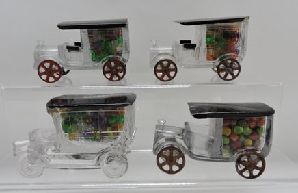 Lot of 4 automobile glass candy