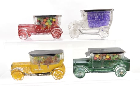 Lot of 4 automobile glass candy
