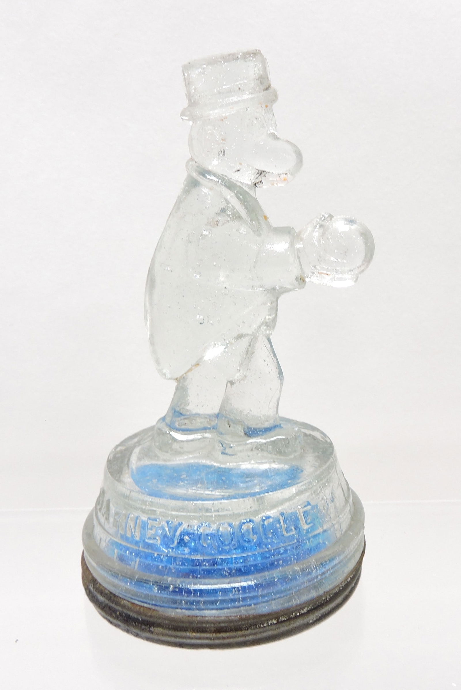 'Barney Google' glass candy container, (1 of 1)