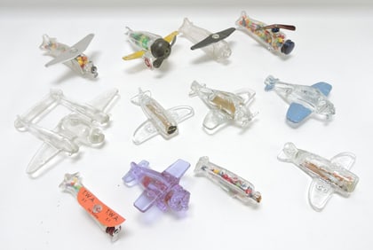 Lot of 12 aviation - planes and helicopter,