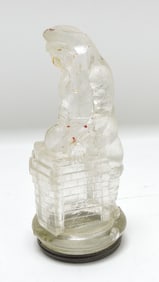 Santa at chimney glass candy