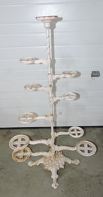 Cast iron 10 tier plant stand, 44"