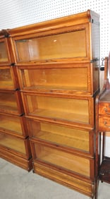 Macy's oak 5 section lawyer's bookcase,