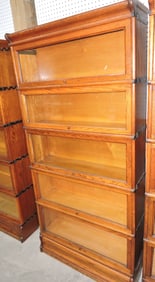 Macy's oak 5 section lawyer's bookcase,