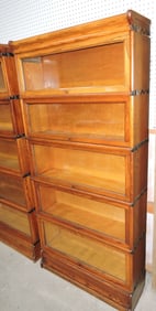 Macy's oak 5 section lawyer's bookcase,