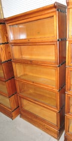 Macy's oak 5 section lawyer's bookcase,