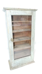 Primitive wall hanging glass door