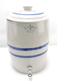 4 gallon stoneware crock water cooler,