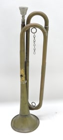 Brass bugle, 16", hole on side