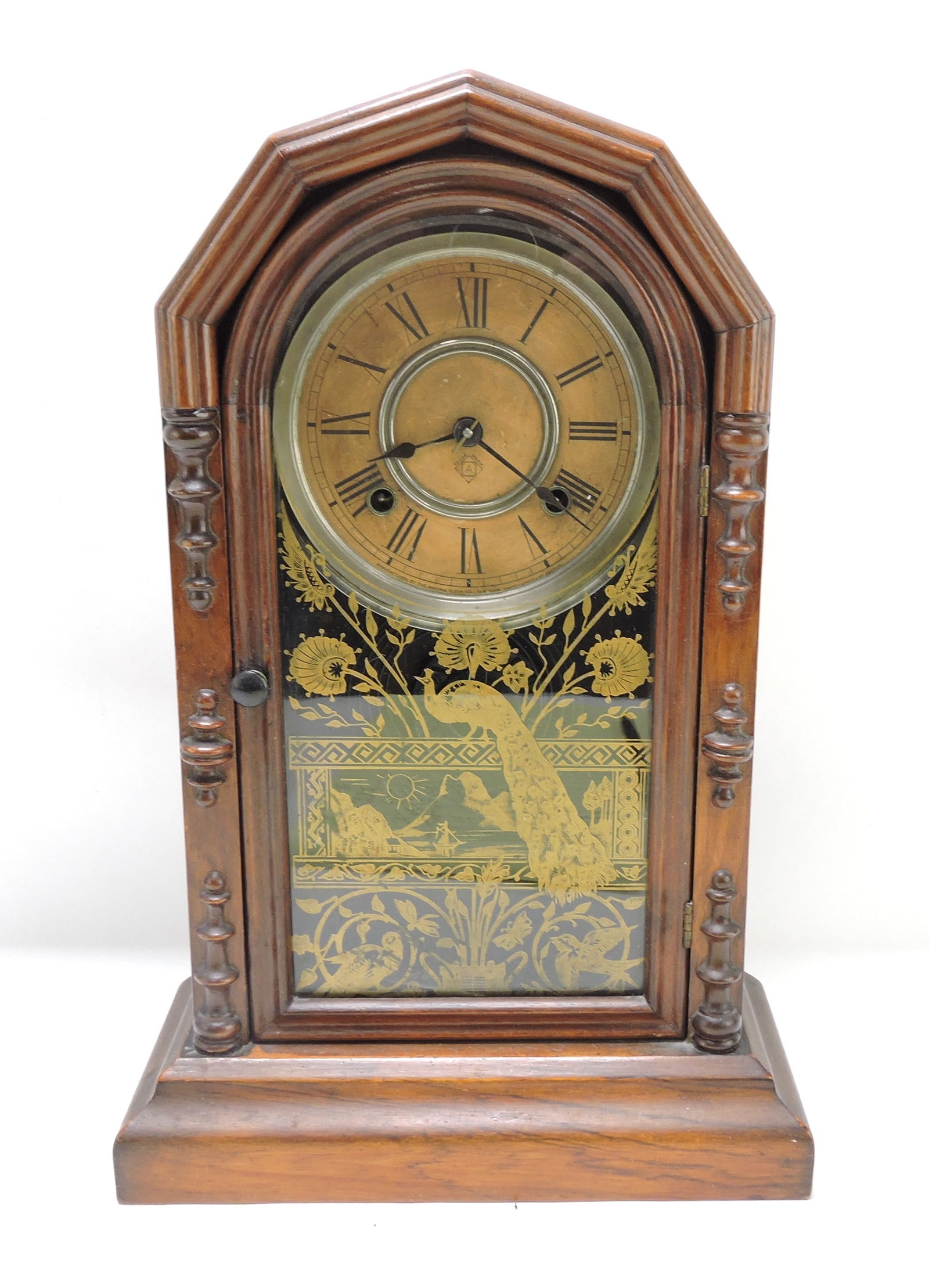 Walnut Ansonia shelf clock, 17" (1 of 1)