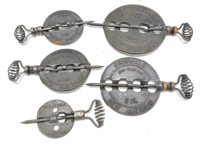 Griswold cast iron lot of 5 dampers,