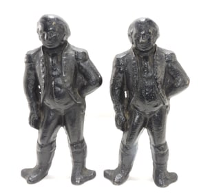 Cast iron pair of George Washington