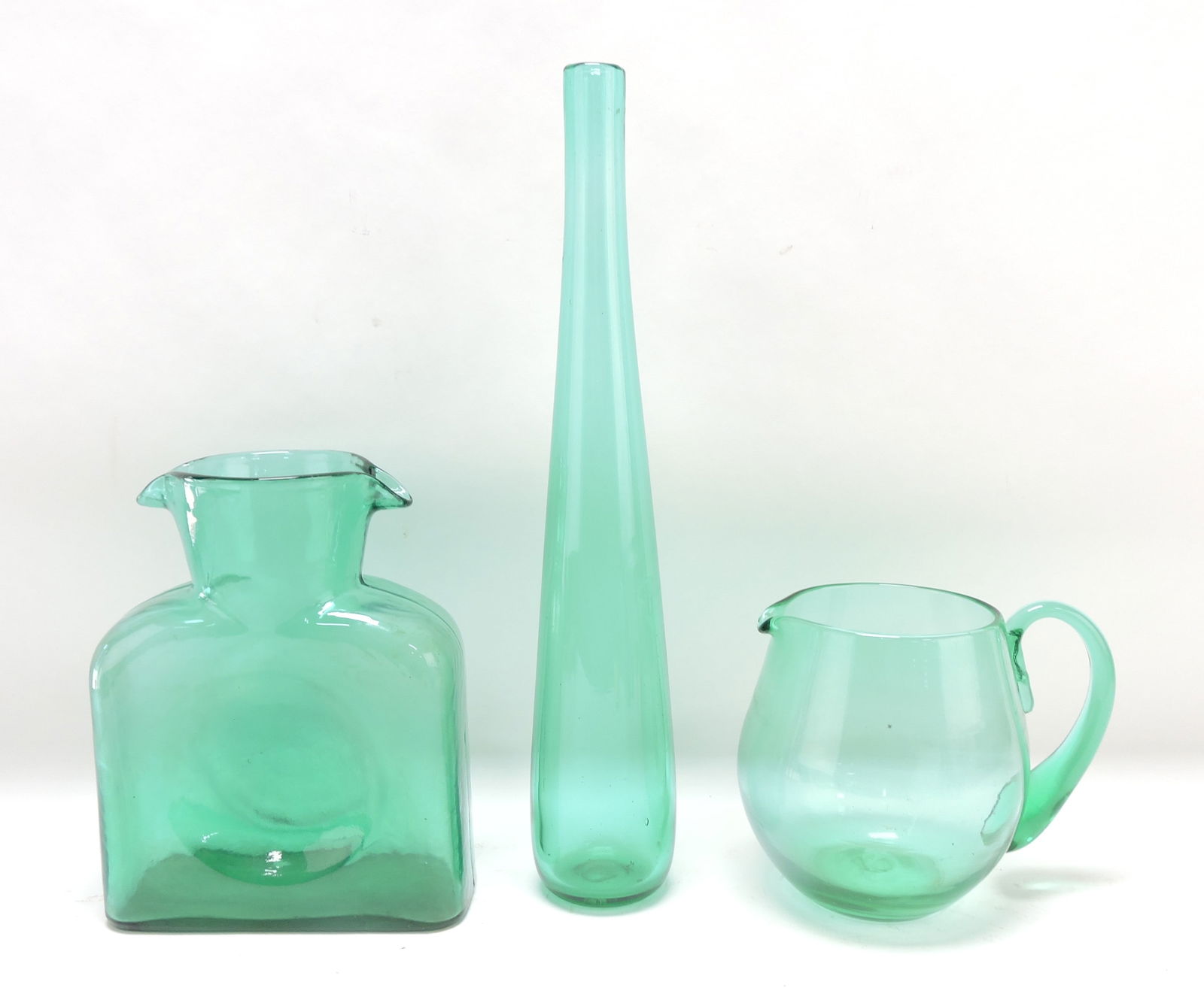 Blenko double spout pitcher 8", (1 of 1)