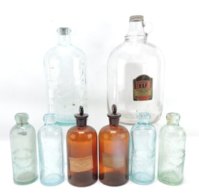 Lot of 8 Fort Wayne Indiana bottles: