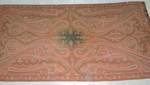 Paisley shawl, 61"x120"