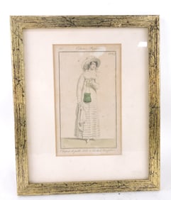 French woman's costume print, 1815,