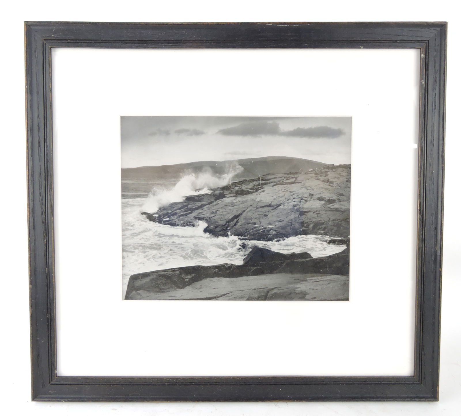 Ansel Adams 1949 Acadia Maine: photo engraving, 'Schoodic Point in Acadia National Park' with COA, 15"x16"