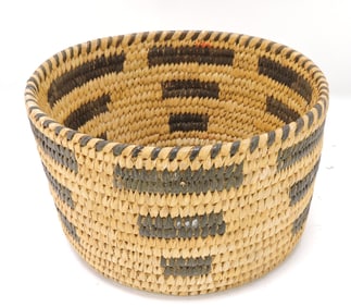 American Indian woven basket,