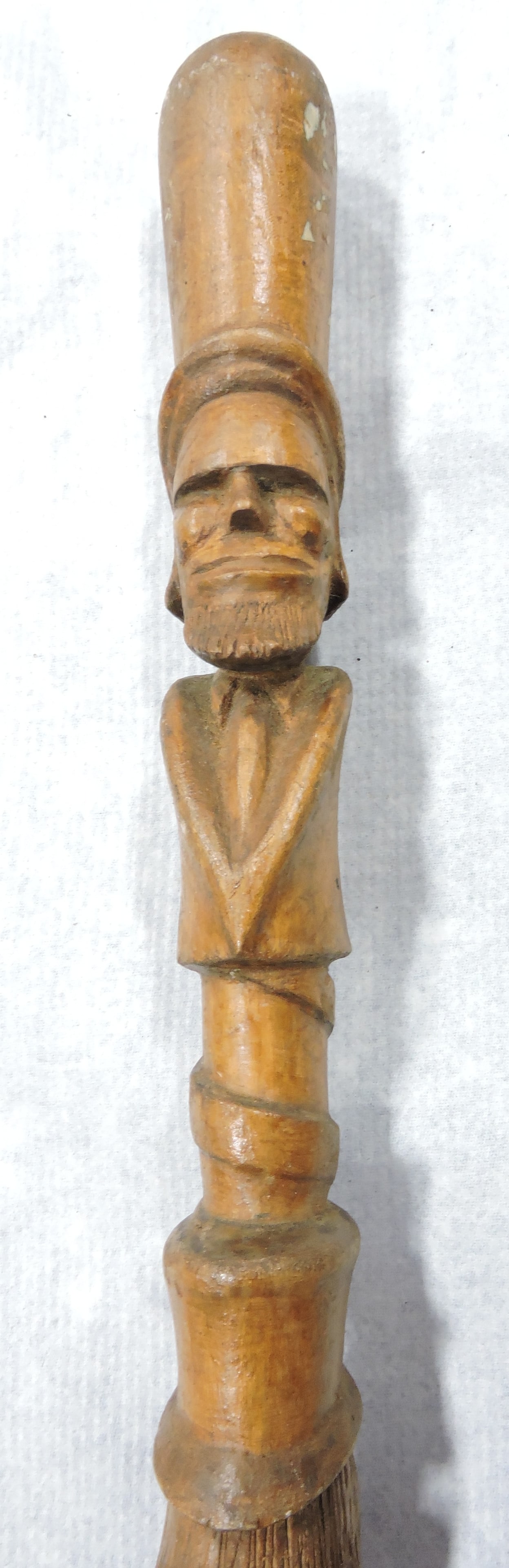 Folk art cane walking stick with (1 of 4)