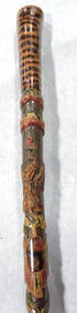 Folk art cane walking stick with