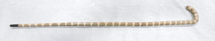 Snake skin style walking stick, 35"