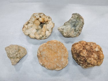 Lot of 5 specimen minerals, 4 1/2" to