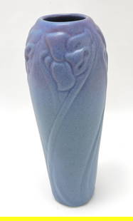 Van Briggle art pottery tulip vase,: 9 1/2"