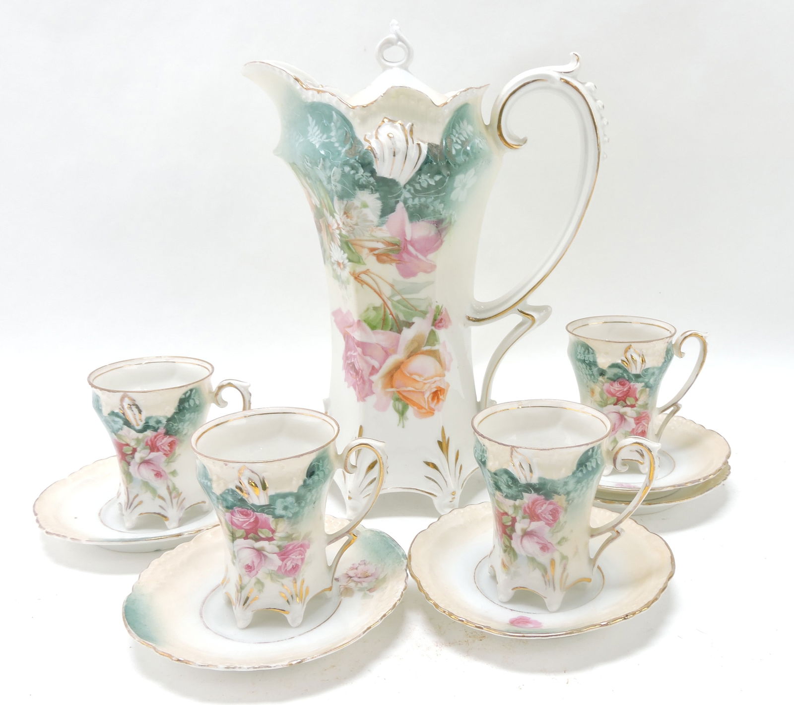R.S. Prussia chocolate pot, 4 cups, (1 of 1)
