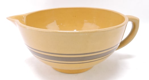 Yellow ware batter bowl/pitcher,
