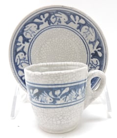 Dedham Pottery rabbit demitasse