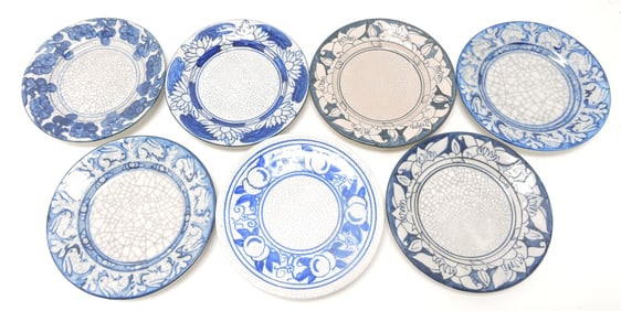 Dedham Pottery lot of 7 - 6" assorted
