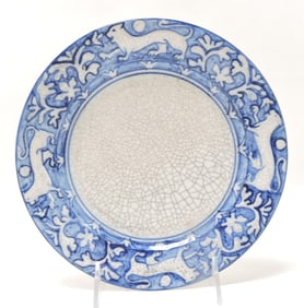Dedham Pottery 8" plate,
