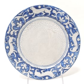 Dedham Pottery 8" plate,