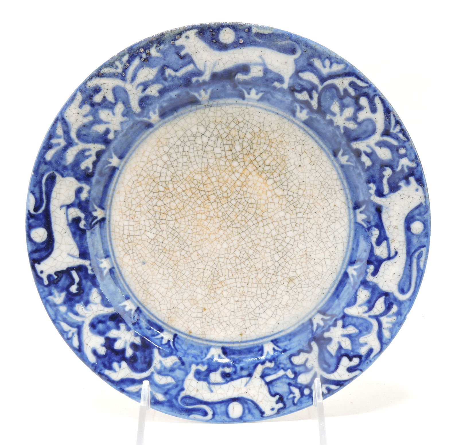 Dedham Pottery 8" plate, (1 of 1)