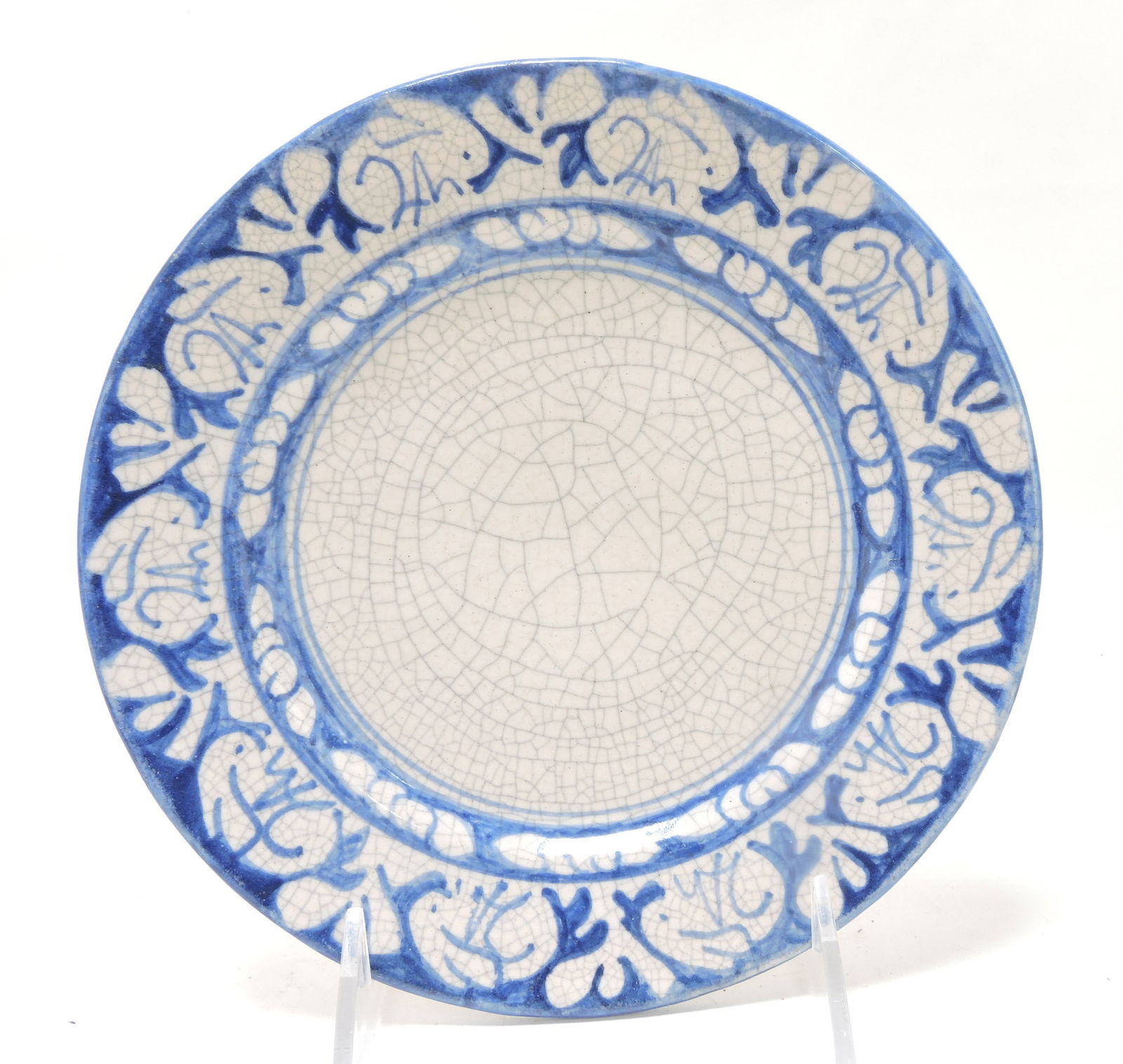 Dedham Pottery 7 1/2" plate, rabbit (1 of 1)