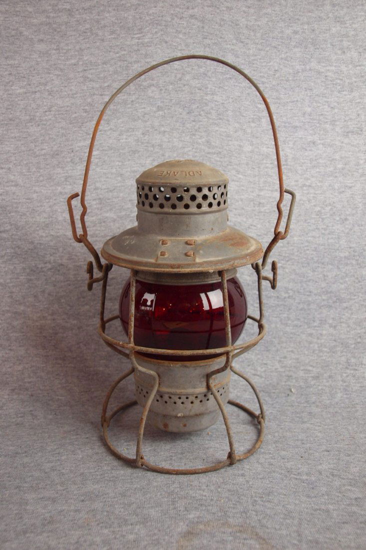 Adlake B&O railroad lantern with clear globe