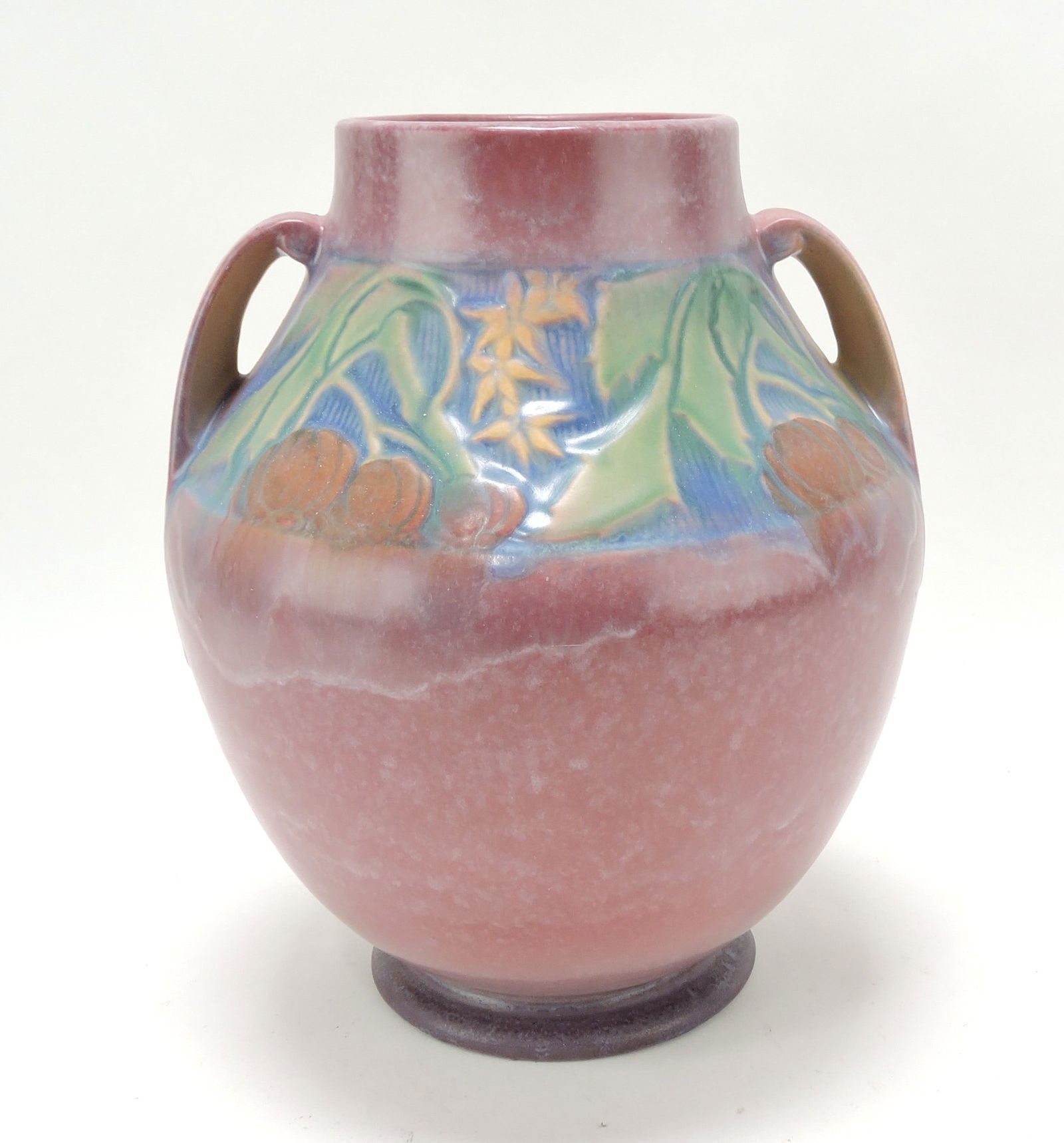 Roseville pink Baneda vase, 10"