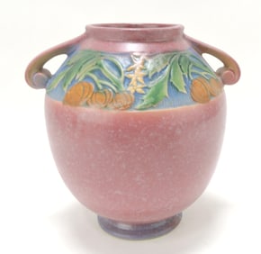 Roseville pink Baneda 8 1/2" vase