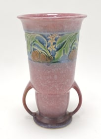 Roseville pink Baneda 8 1/2" vase