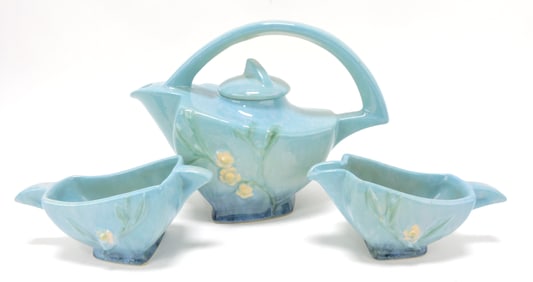 Roseville WInecraft blue 3 piece