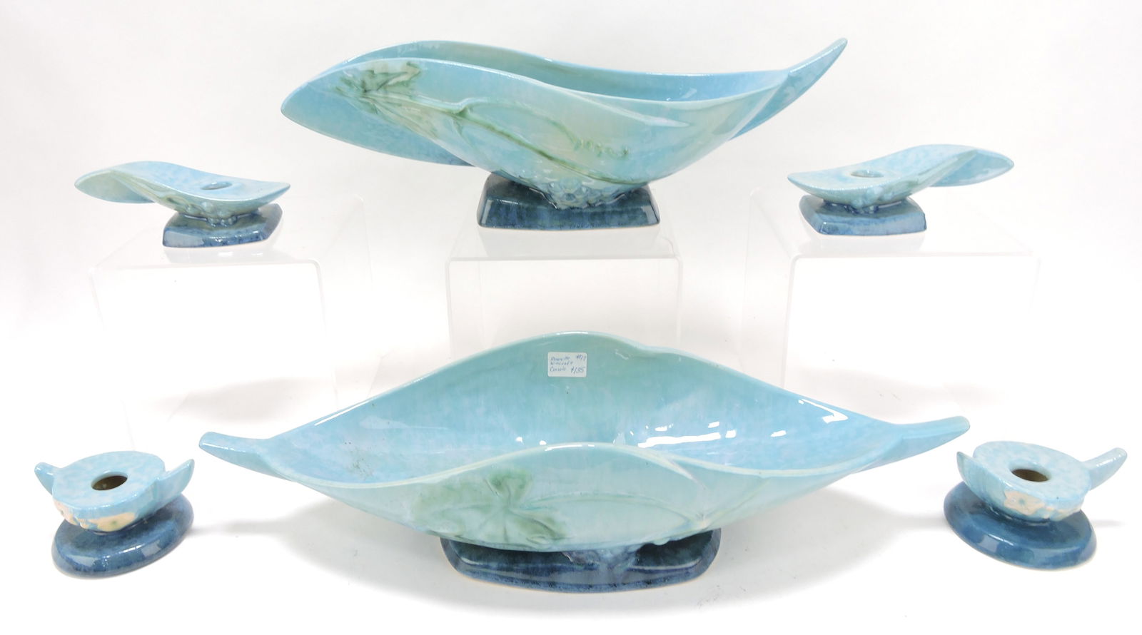 Roseville WInecraft blue lot of two (1 of 1)