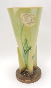Roseville WInecraft green vase,