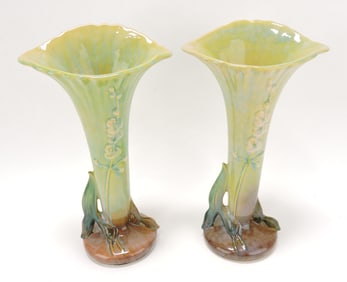 Roseville WInecraft green pair of