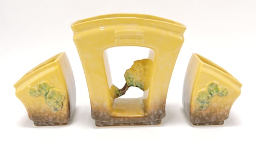 Roseville WInecraft yellow 3 piece