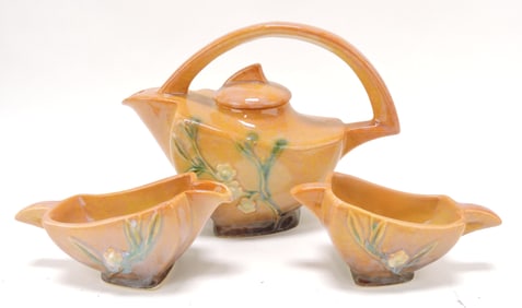 Roseville WInecraft brown 3 piece