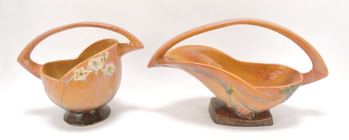 Roseville WInecraft brown lot of