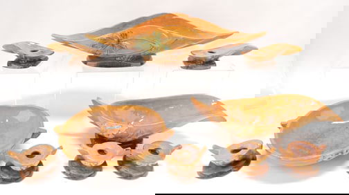 Roseville WInecraft brown lot of