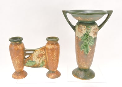 Roseville Dahlrose lot of 2 pieces: