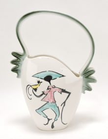 MCM Hull Pottery Tropicana basket,