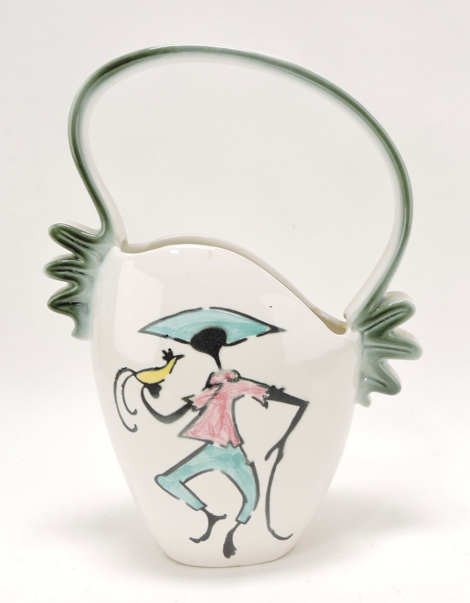 MCM Hull Pottery Tropicana basket, (1 of 1)